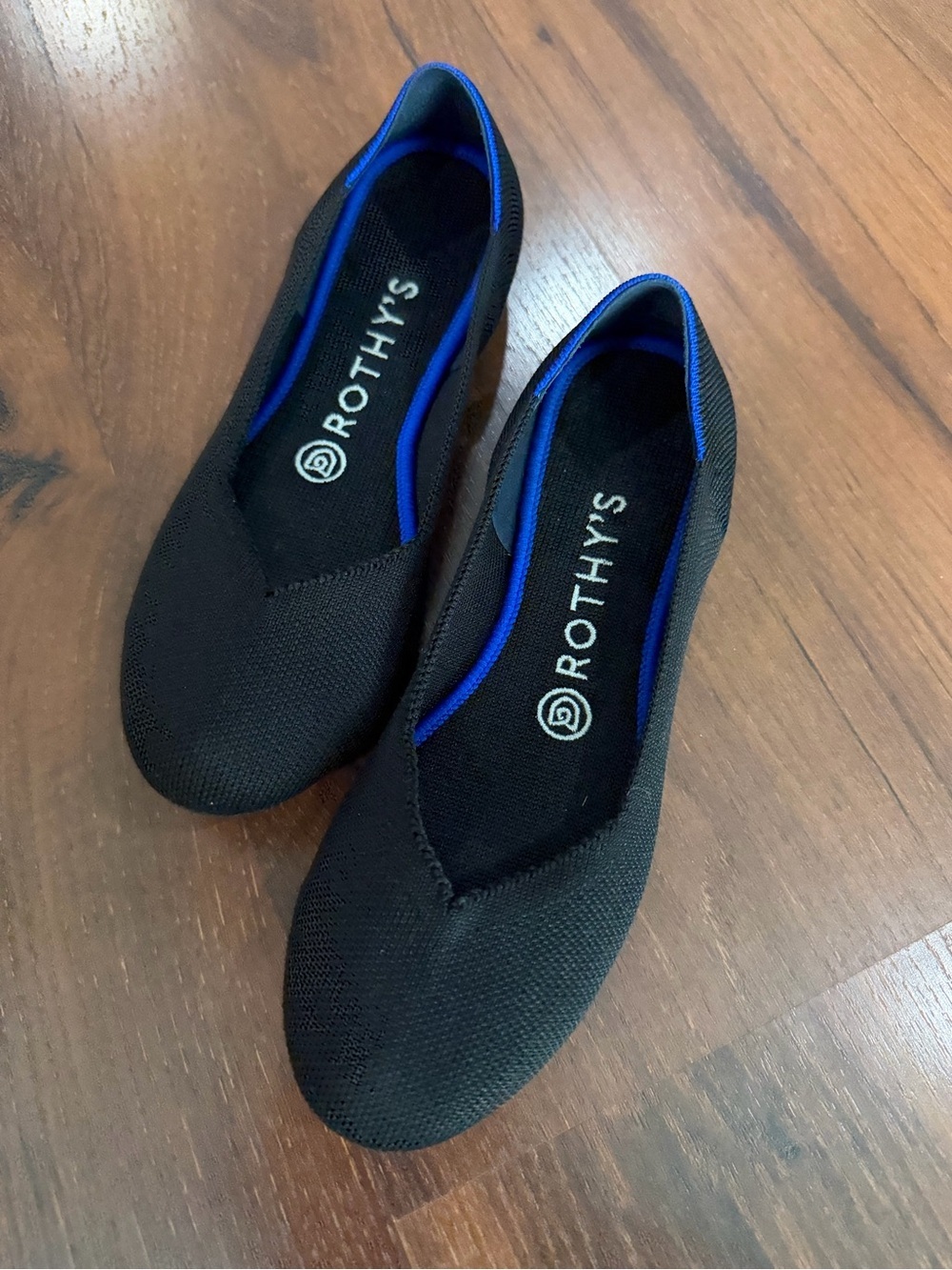Rothy's  The Flat  Round Toe  Ballet  Women’s  Shoes  Black  Size Us 7